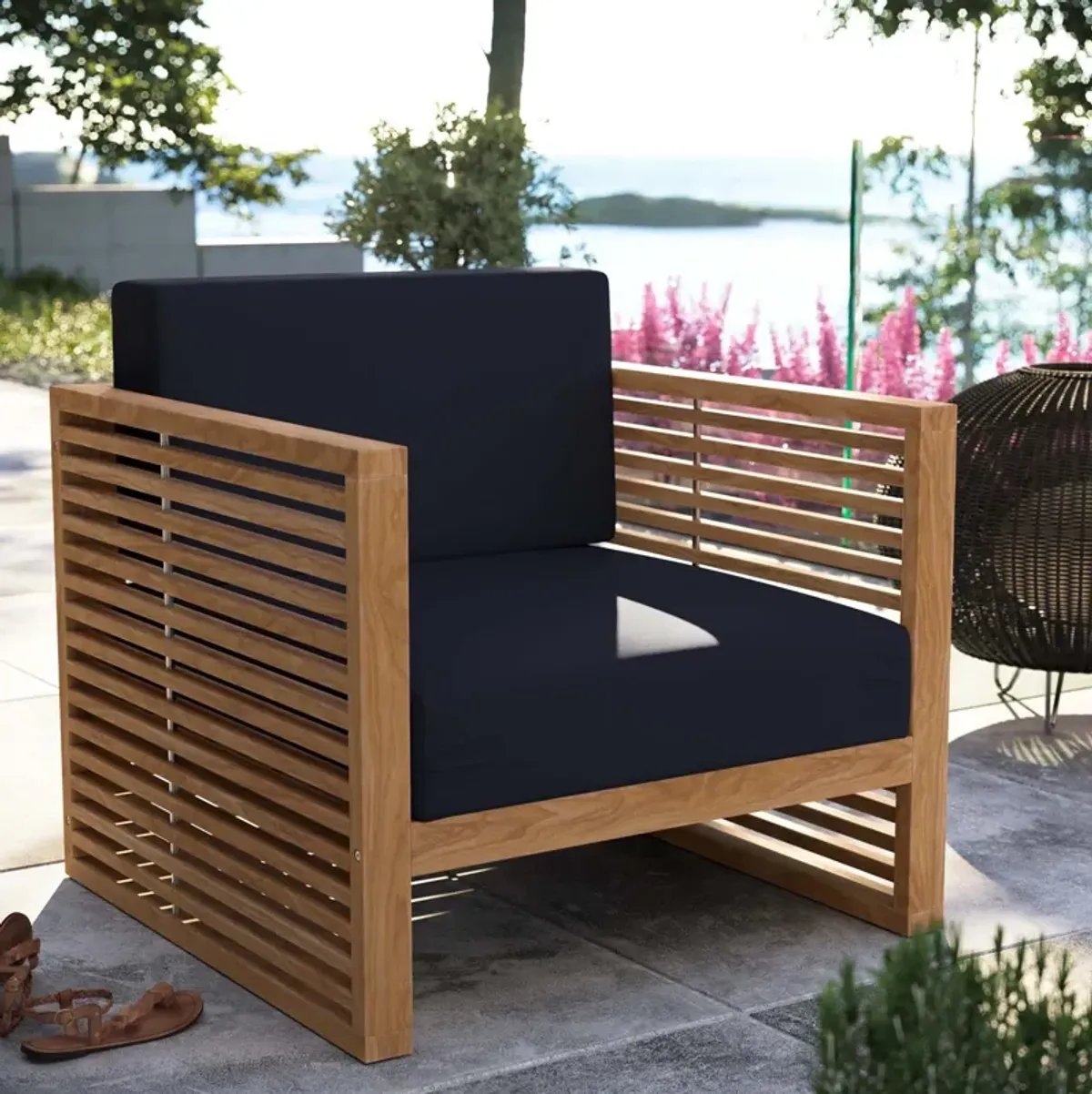 Carlsbad Teak Outdoor Armchair