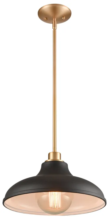 Grenville 13'' Wide 1-Light Pendant - Brushed Gold