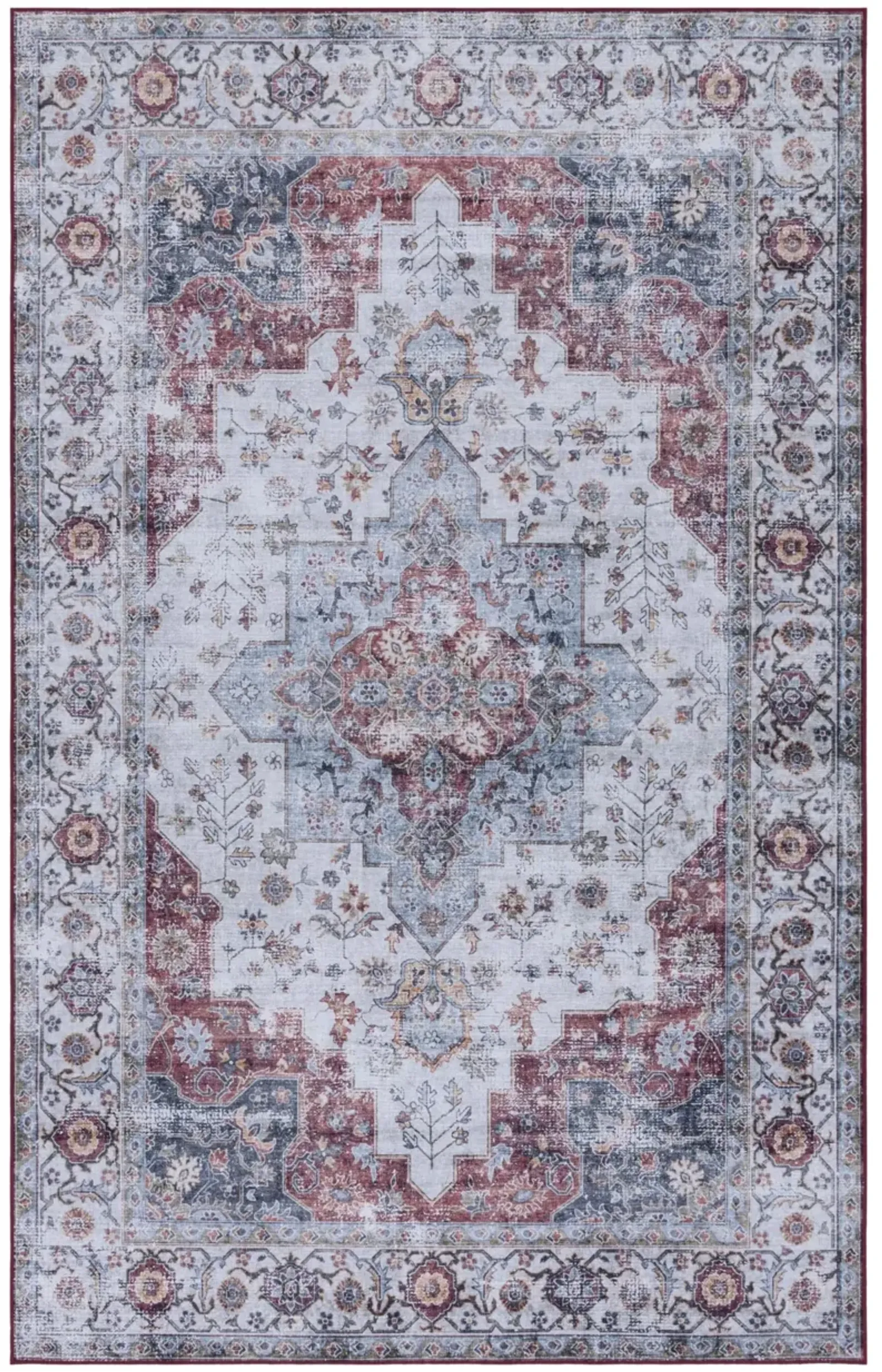 TUCSON 105 M/W S/R LIGHT BLUE  6' x 9' Medium Rectangle Rug