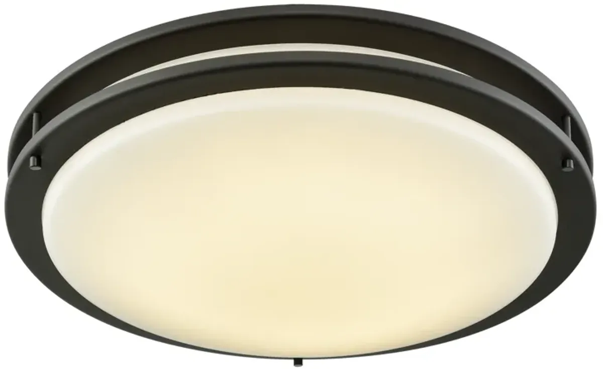 Clarion 18" Wide 1-Light Flush Mount - Oil Rubbed Bronze