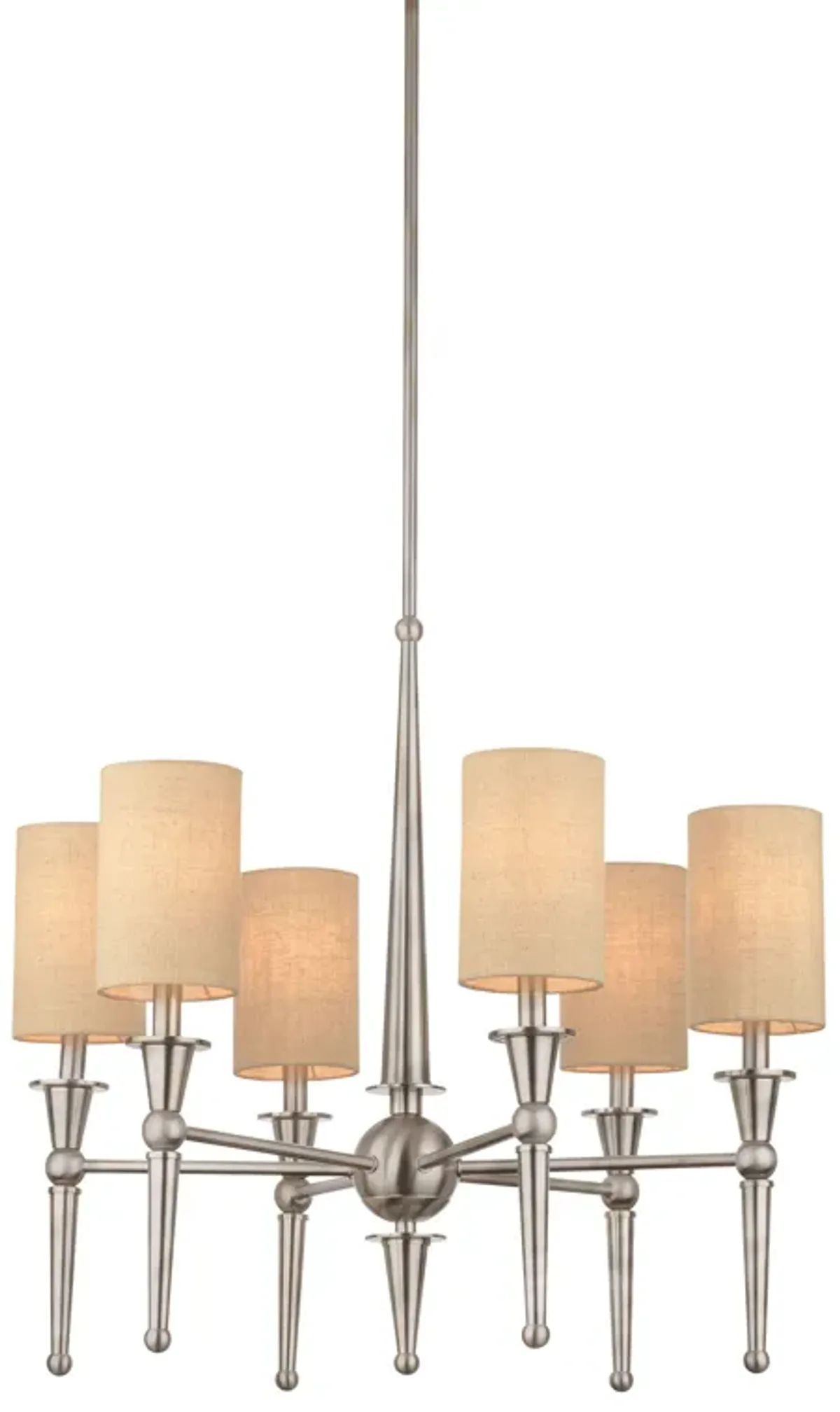 Allure 6-Light Chandelier in Brushed Nickel