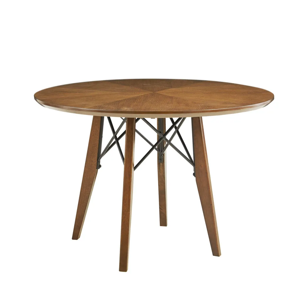 INK+IVY Clark Pecan Round Dining/Pub Table