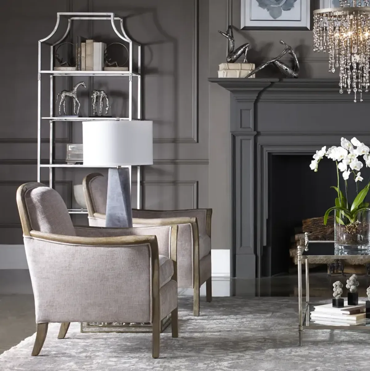 Brittoney Taupe Armchair