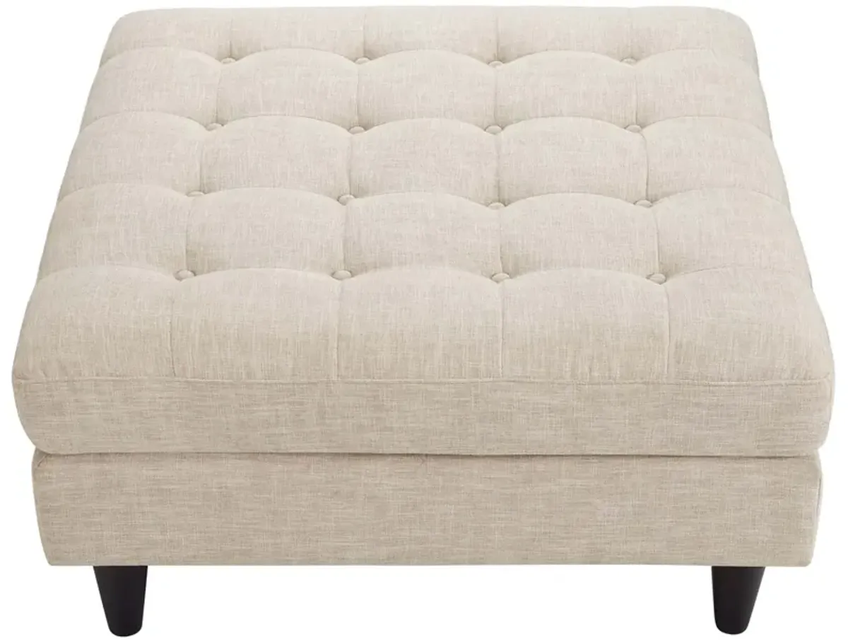 Empress Upholstered Fabric Large Ottoman