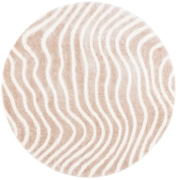 TAHOE SHAG 680 GOLD  6'-7' x 6'-7' Round Round Rug