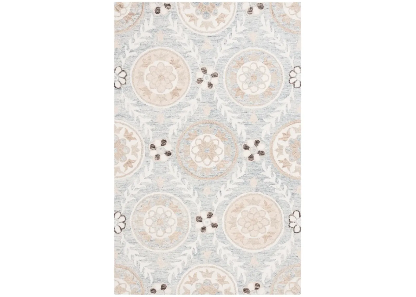 JARDIN 755 LIGHT GREY  8' x 10' Large Rectangle Rug