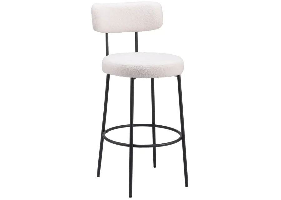 Blanca Barstool (Set of 2) Ivory