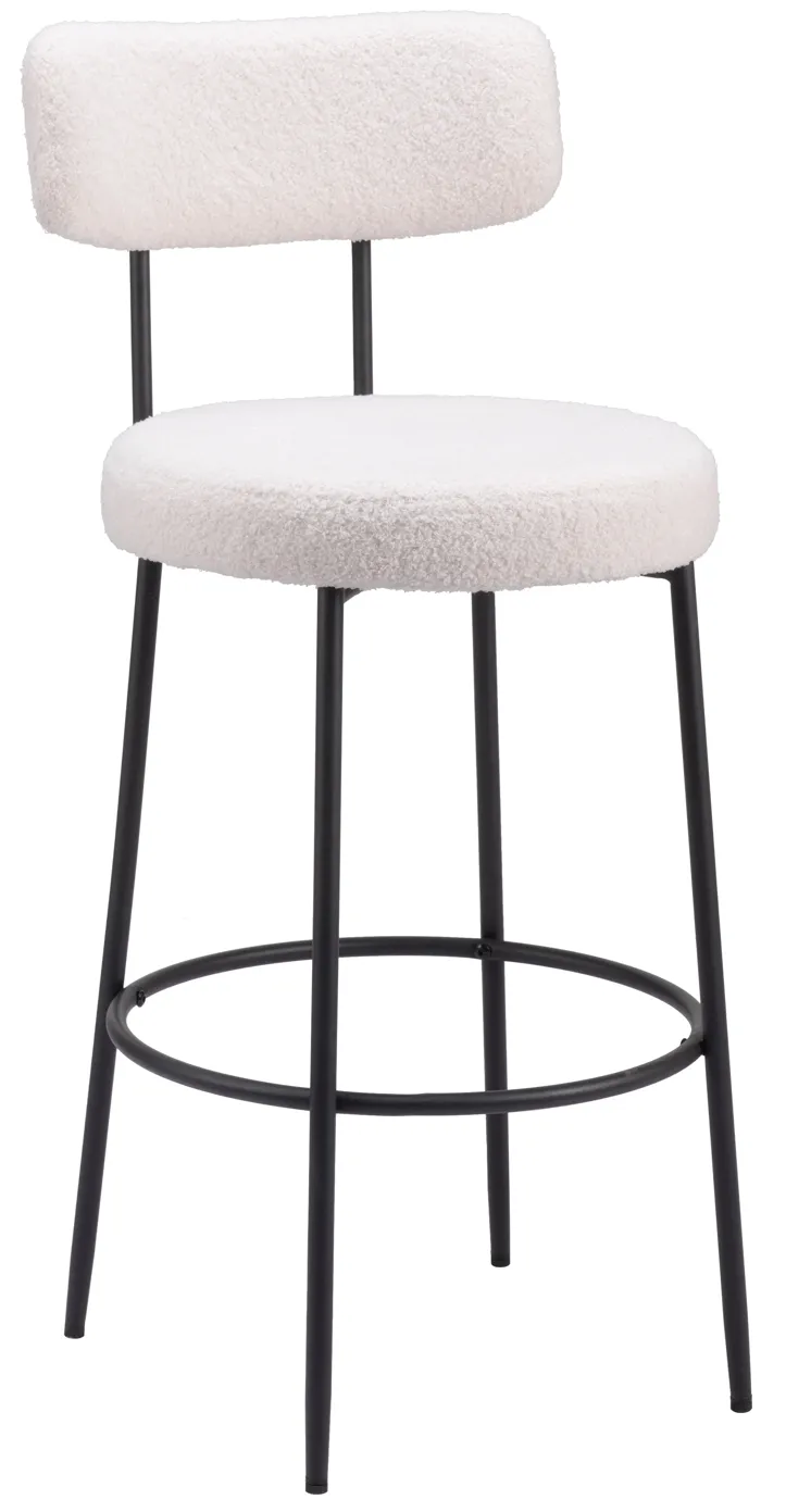 Blanca Barstool (Set of 2) Ivory