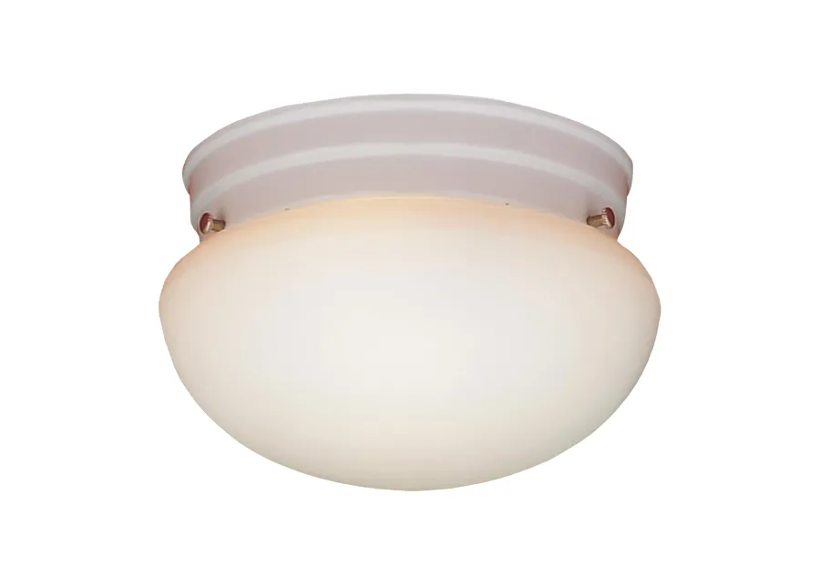 Ceiling Essentials 8" Wide 1-Light Flush Mount - White