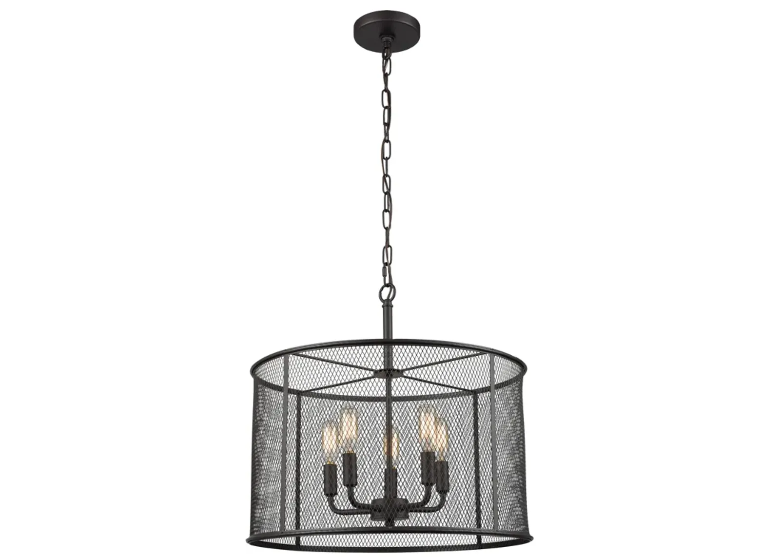 Williamsport 18" Wide 5-Light Chandelier - Oil Rubbed Bronze