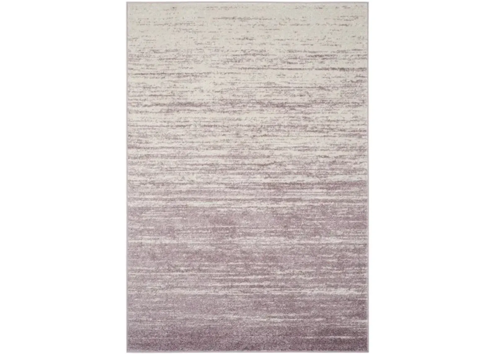 Adirondack Contemporary Cream / Purple 2'-6" X 12' Powerloomed Rug