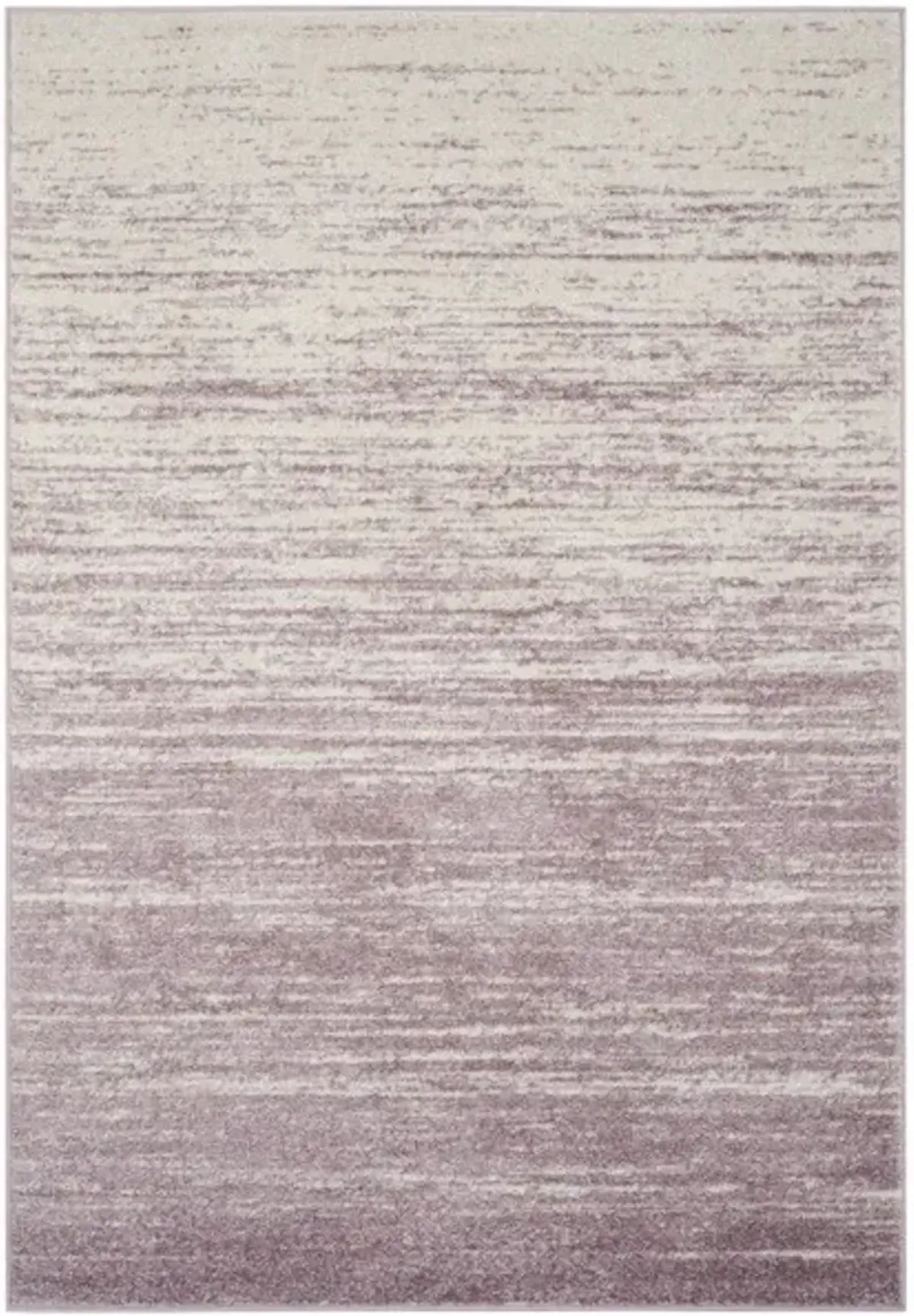 Adirondack Contemporary Cream / Purple 2'-6" X 12' Powerloomed Rug