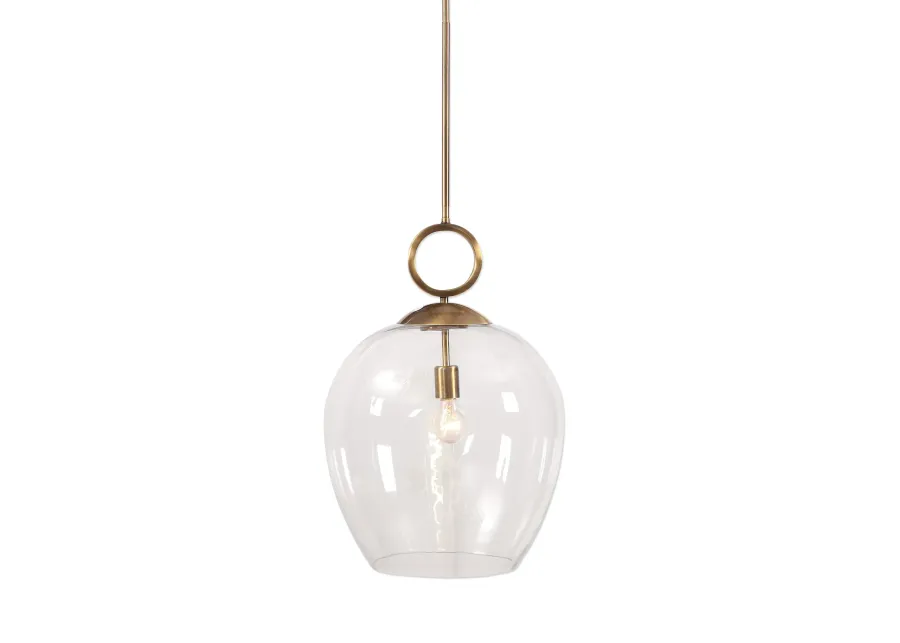 Calix Large Blown Glass 1 Light Pendant