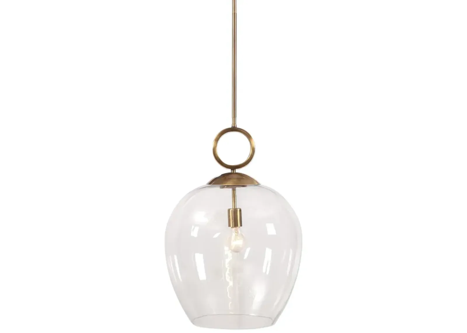 Calix Large Blown Glass 1 Light Pendant