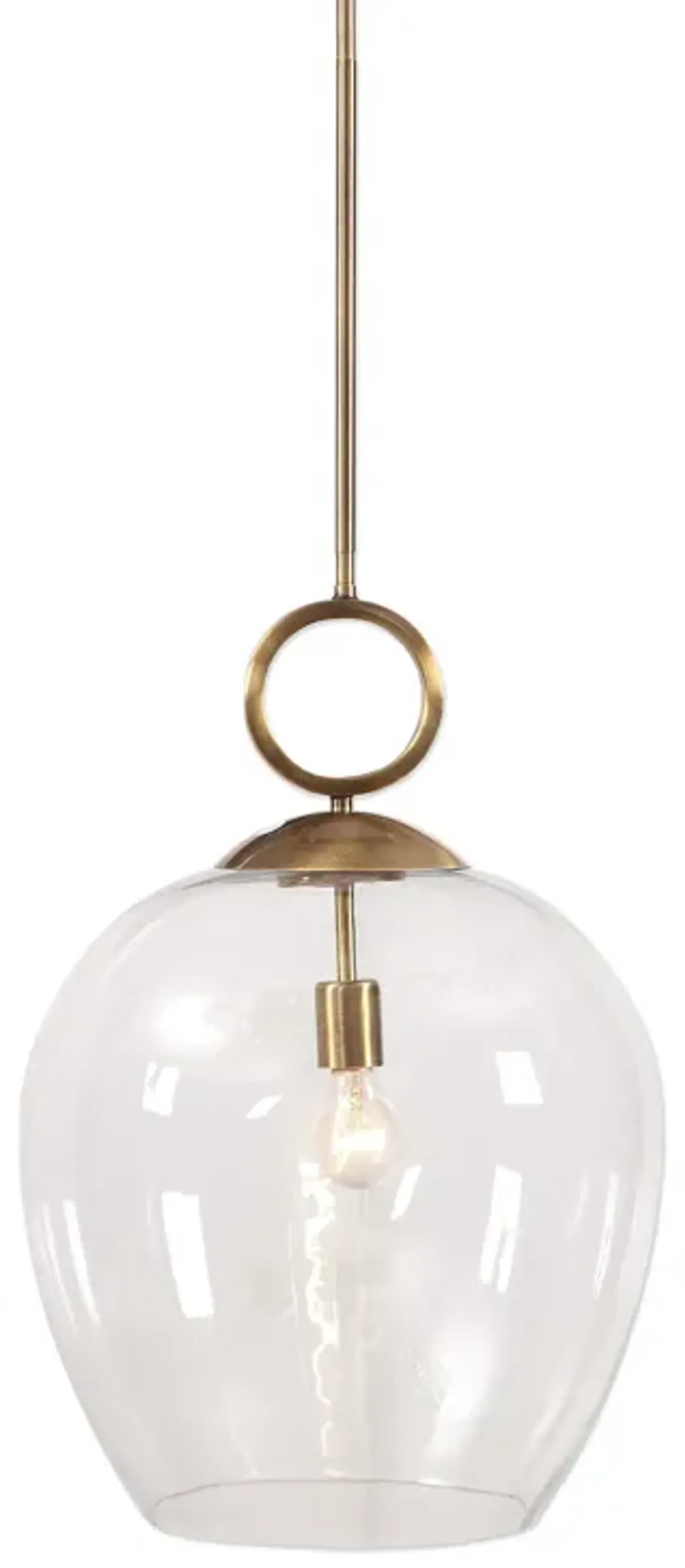 Calix Large Blown Glass 1 Light Pendant