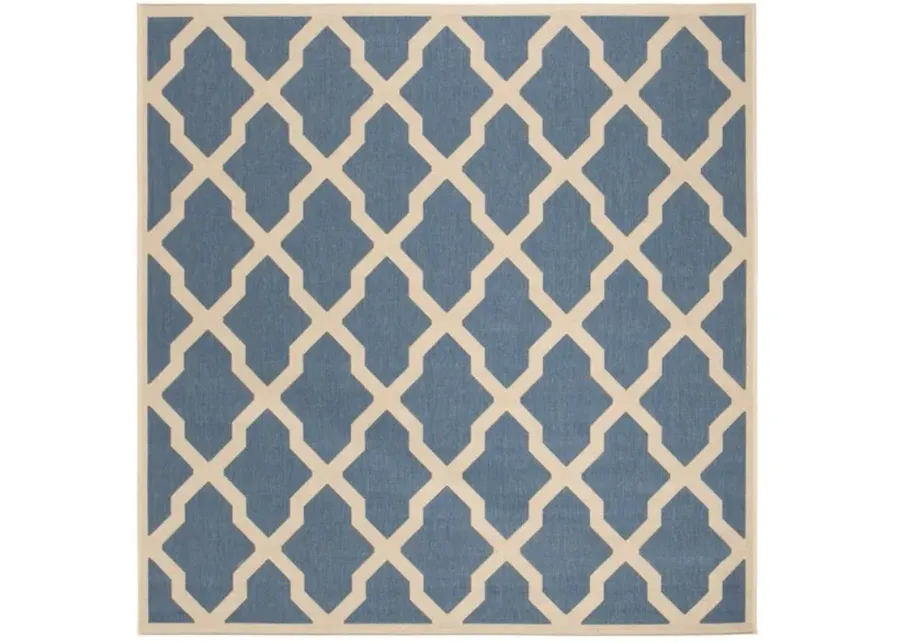 LINDEN 122 Collection LND122M-6SQ Blue / Creme 6'-7" X 6'-7" Square