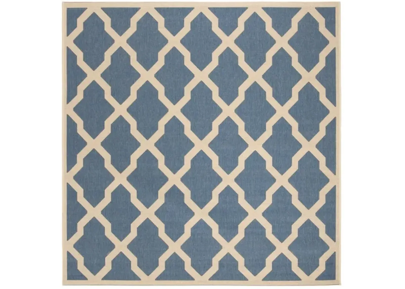 LINDEN 122 Collection LND122M-6SQ Blue / Creme 6'-7" X 6'-7" Square