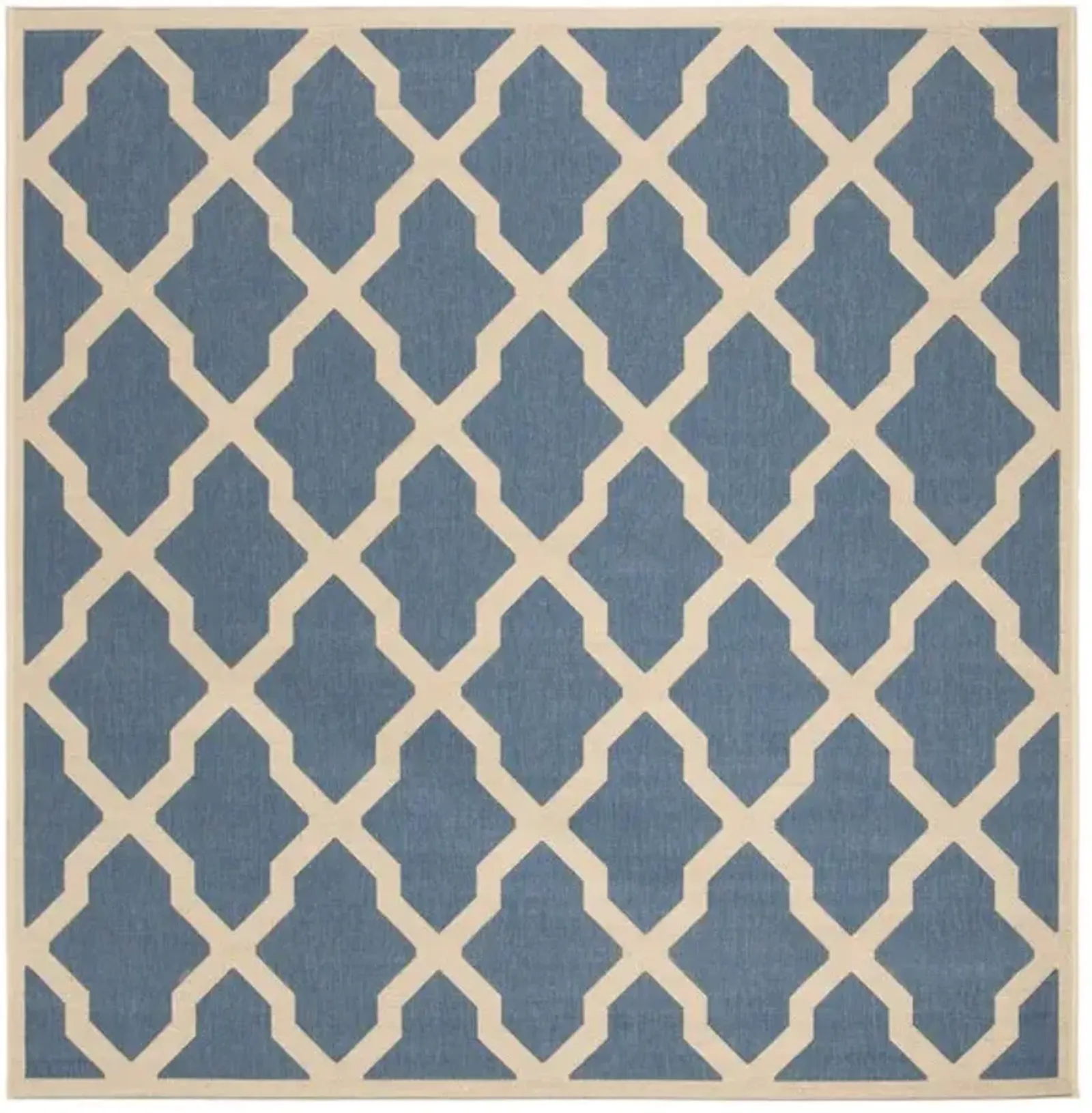 LINDEN 122 Collection LND122M-6SQ Blue / Creme 6'-7" X 6'-7" Square