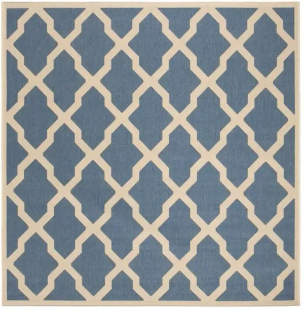 LINDEN 122 Collection LND122M-6SQ Blue / Creme 6'-7" X 6'-7" Square