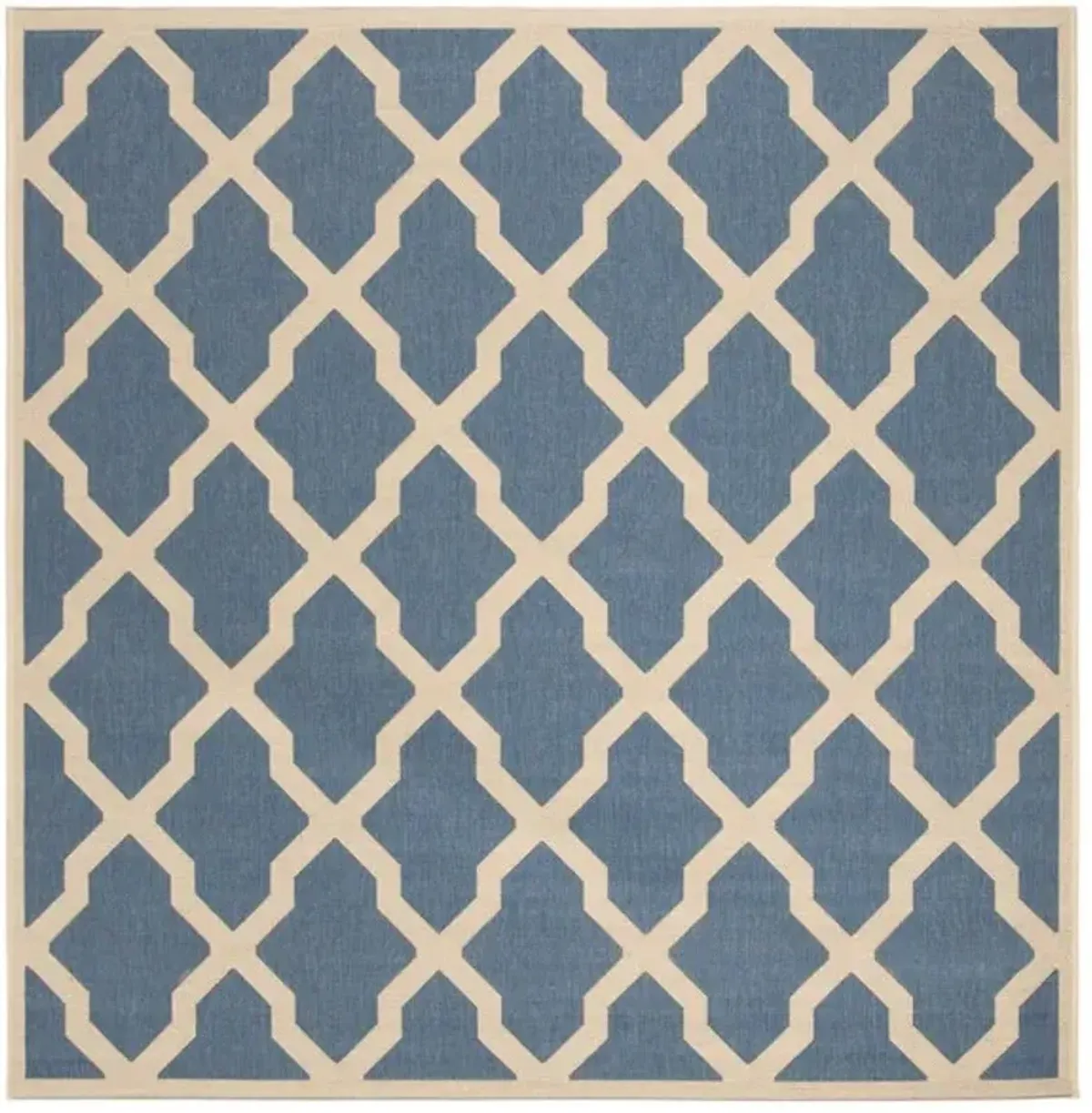 LINDEN 122 Collection LND122M-6SQ Blue / Creme 6'-7" X 6'-7" Square