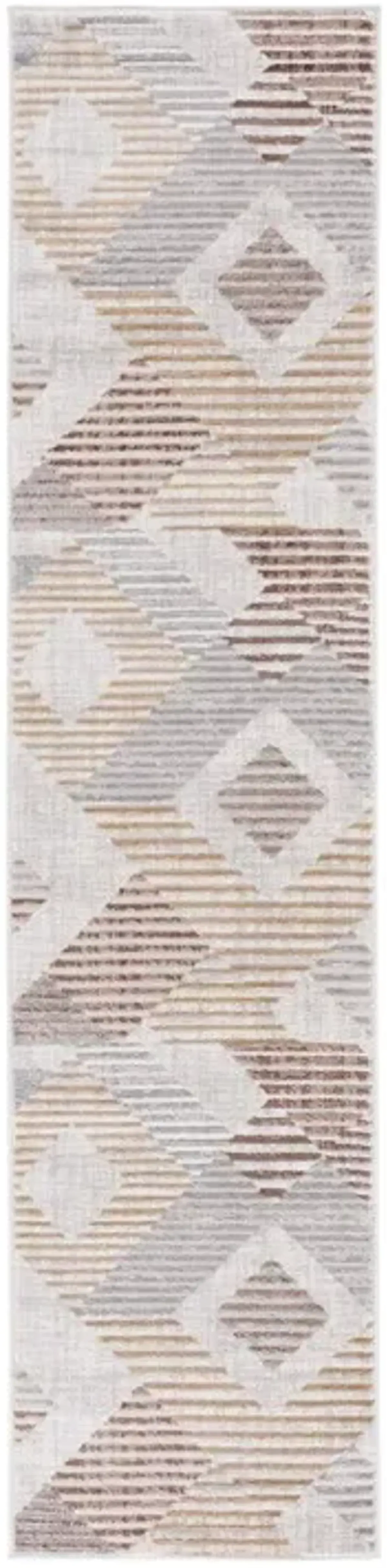 PALMA 328 Grey 2'-2' X 9' Runner Rug