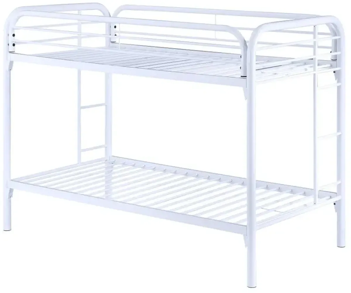 Morgan Twin Over Twin Bunk Bed White