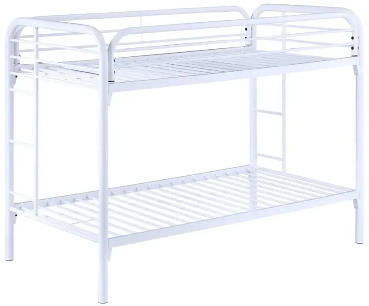 Morgan Twin Over Twin Bunk Bed White