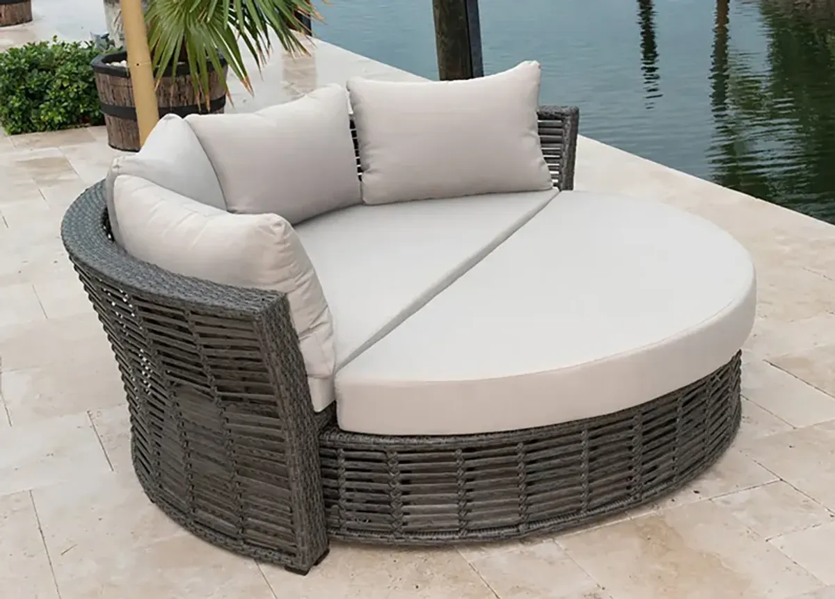 Panama Jack Graphite Canopy Daybed with Cushions