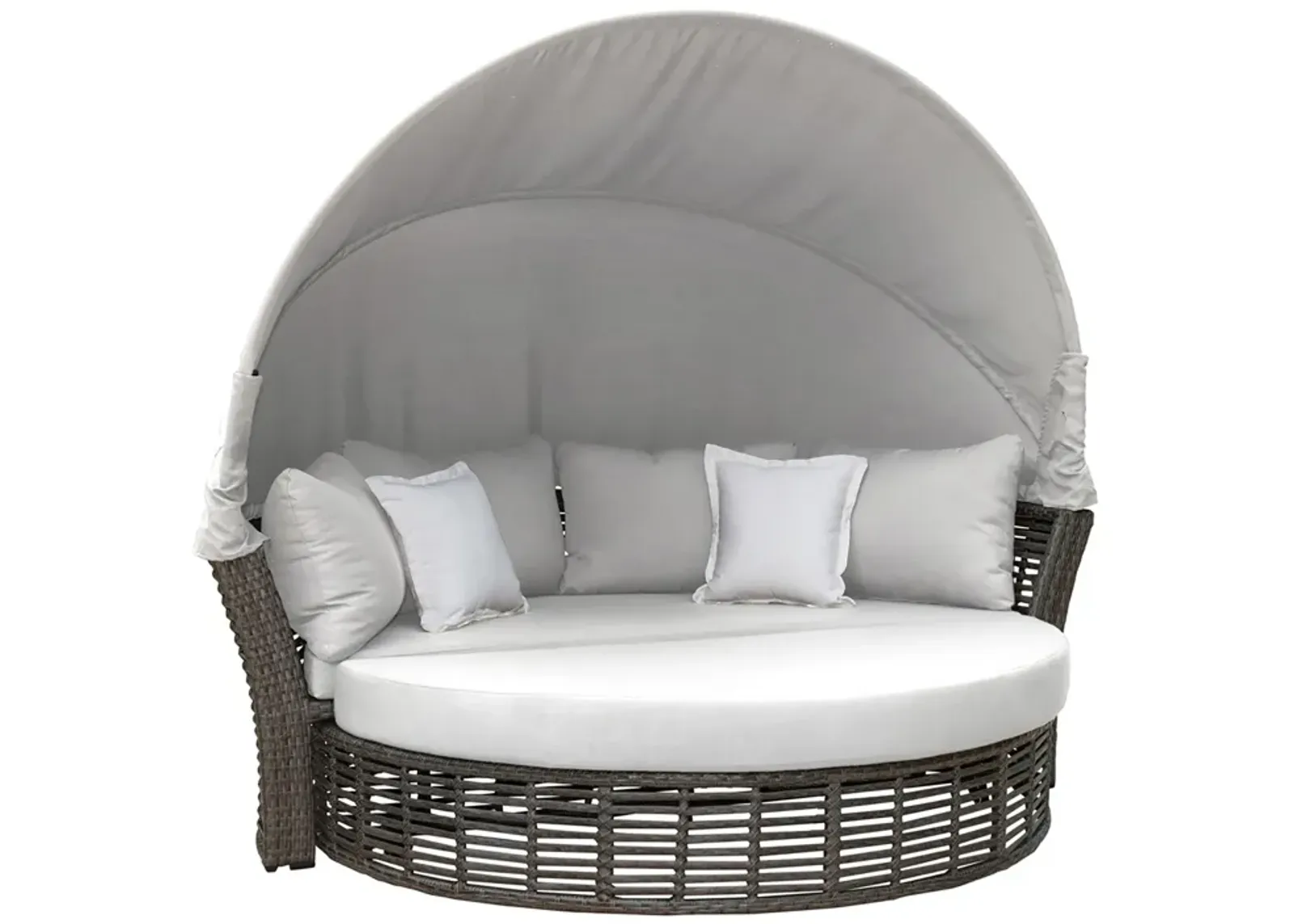 Panama Jack Graphite Canopy Daybed with Cushions