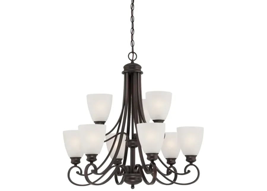 Haven 9-Light Chandelier in Espresso