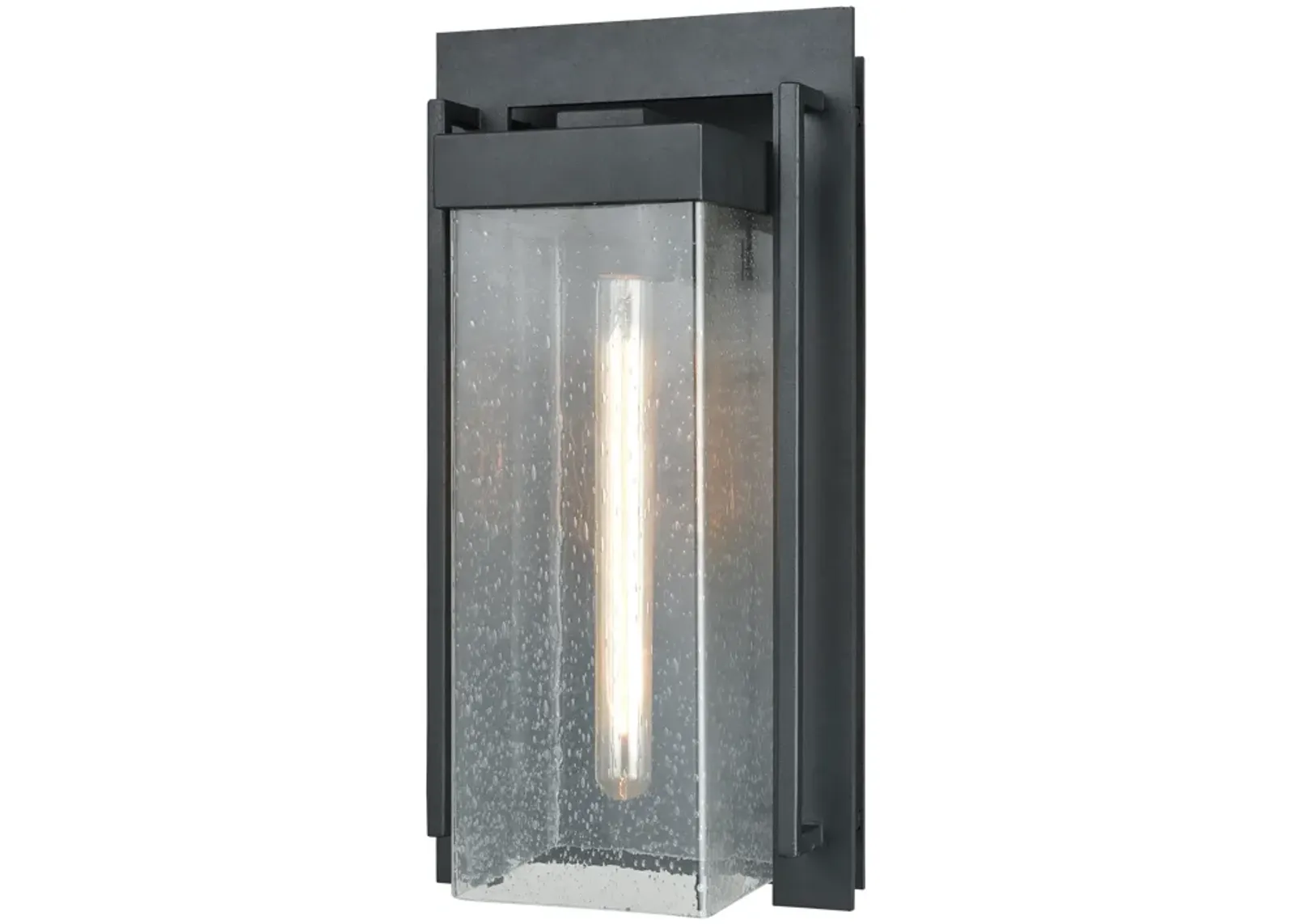 Overton 17" High 1-Light Outdoor Sconce - Matte Black