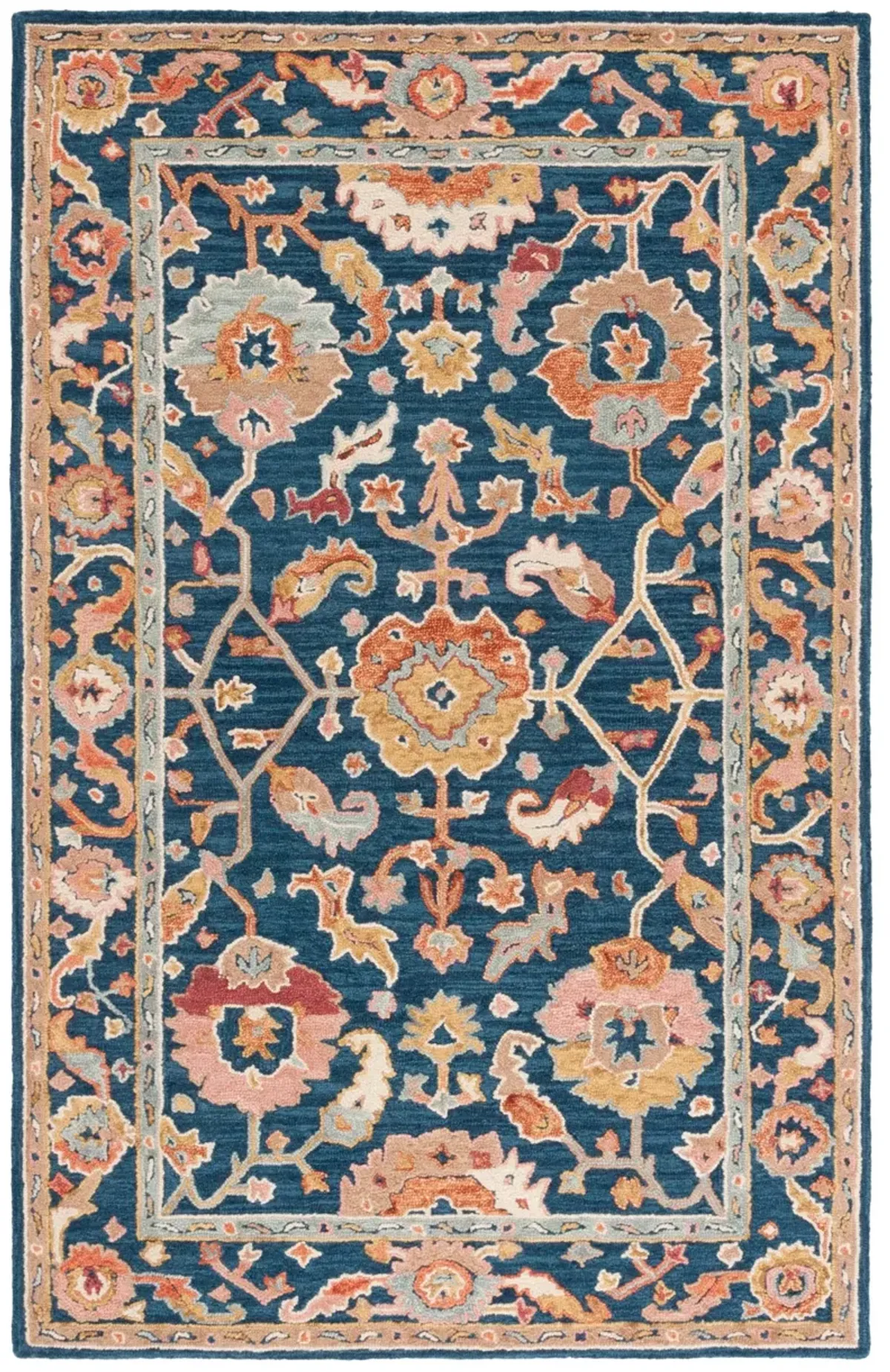 METRO 328 NAVY  5' x 8' Medium Rectangle Rug