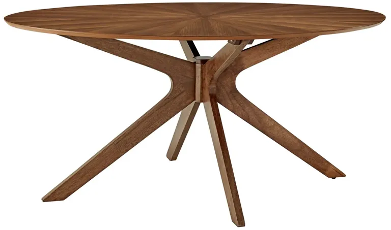 Crossroads 63" Oval Wood Dining Table