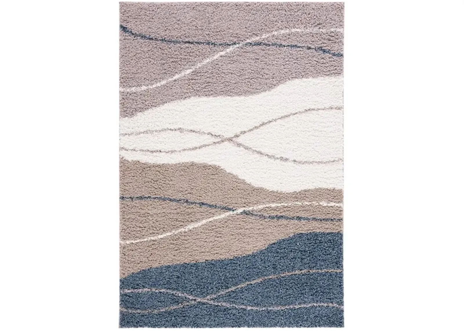 CALICO SHAG 108 Multi 8' X 10' Large Rectangle Rug