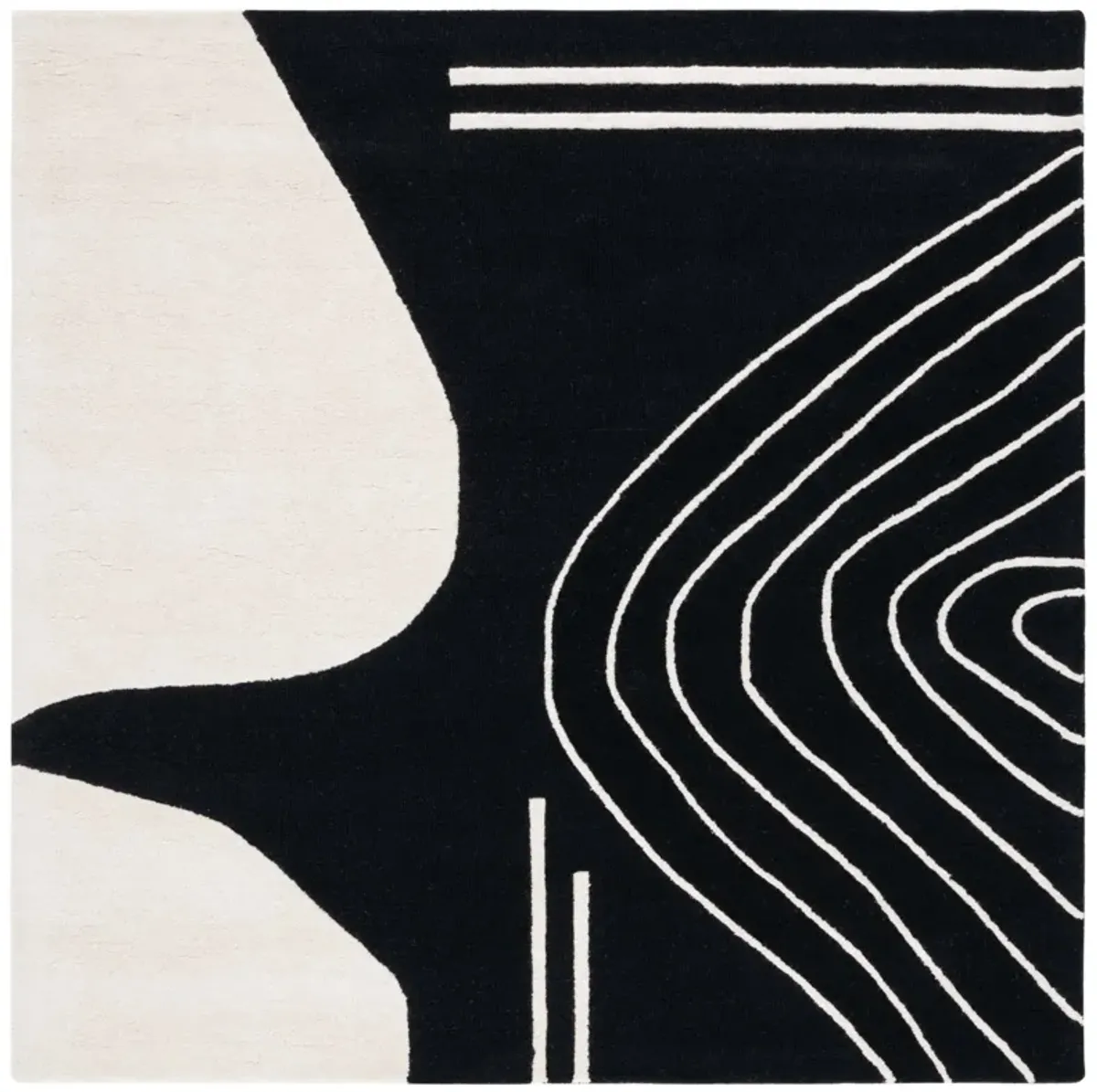 RODEO DRIVE Hand Tufted 4' x 4' Square area rug