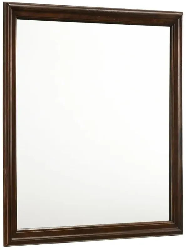 Louis Philippe Square Dresser Mirror Cappuccino