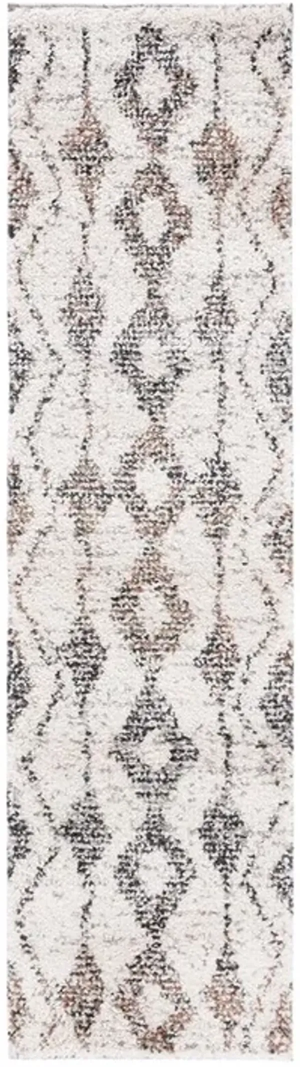 JERICHO SHAG 102 Black 2'-2' X 8' Runner Rug