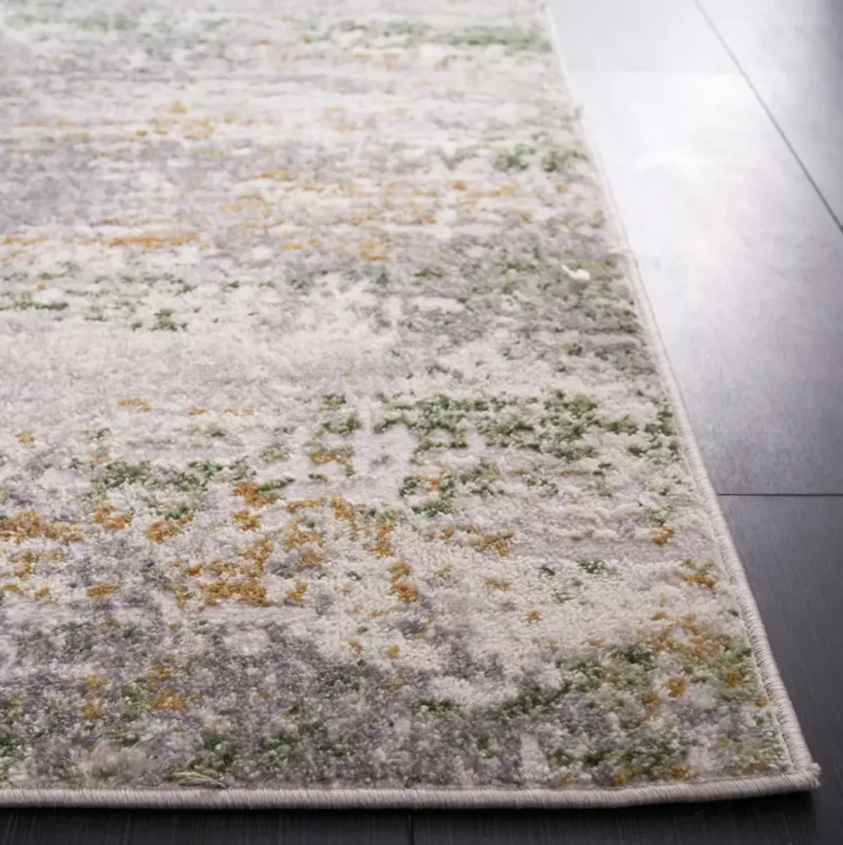 PALMA 358 GREY  2'-2' x 7' Runner Rug