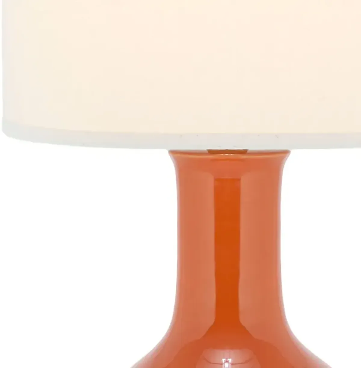 Orange 27.5-Inch H Ceramic Paris Lamp