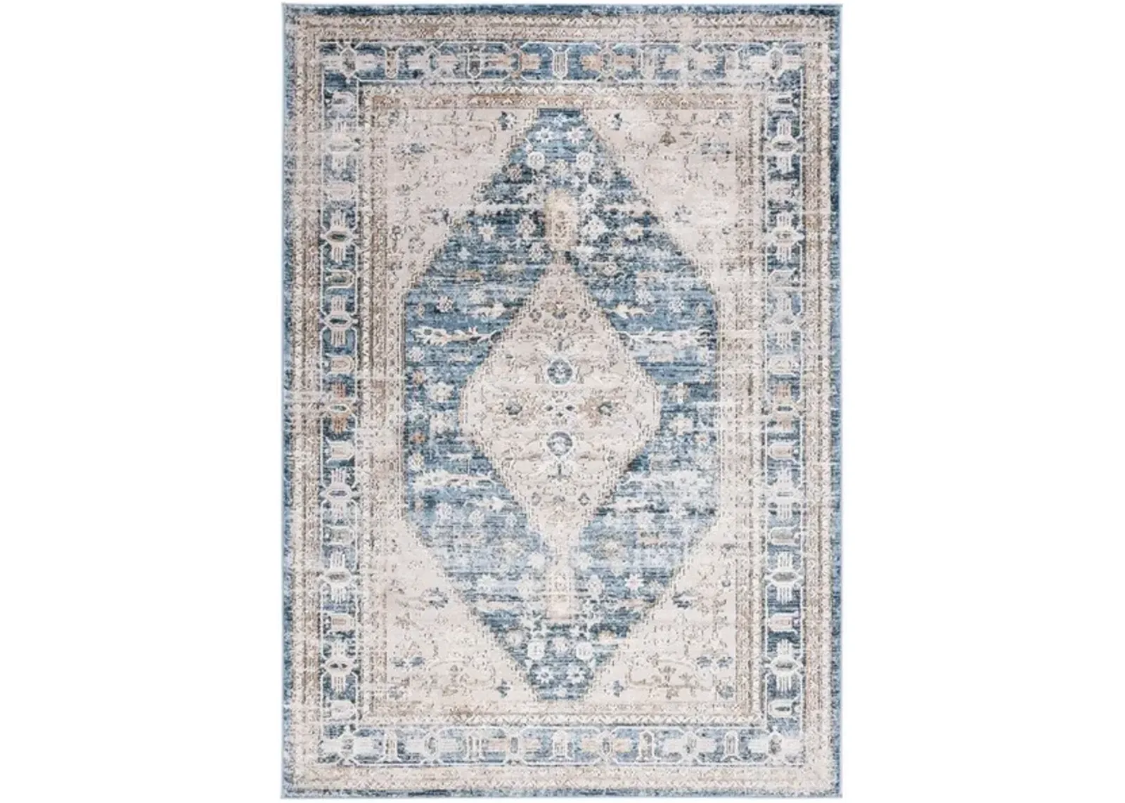 ROSEWOOD 108 Blue 4' X 6' Small Rectangle Rug