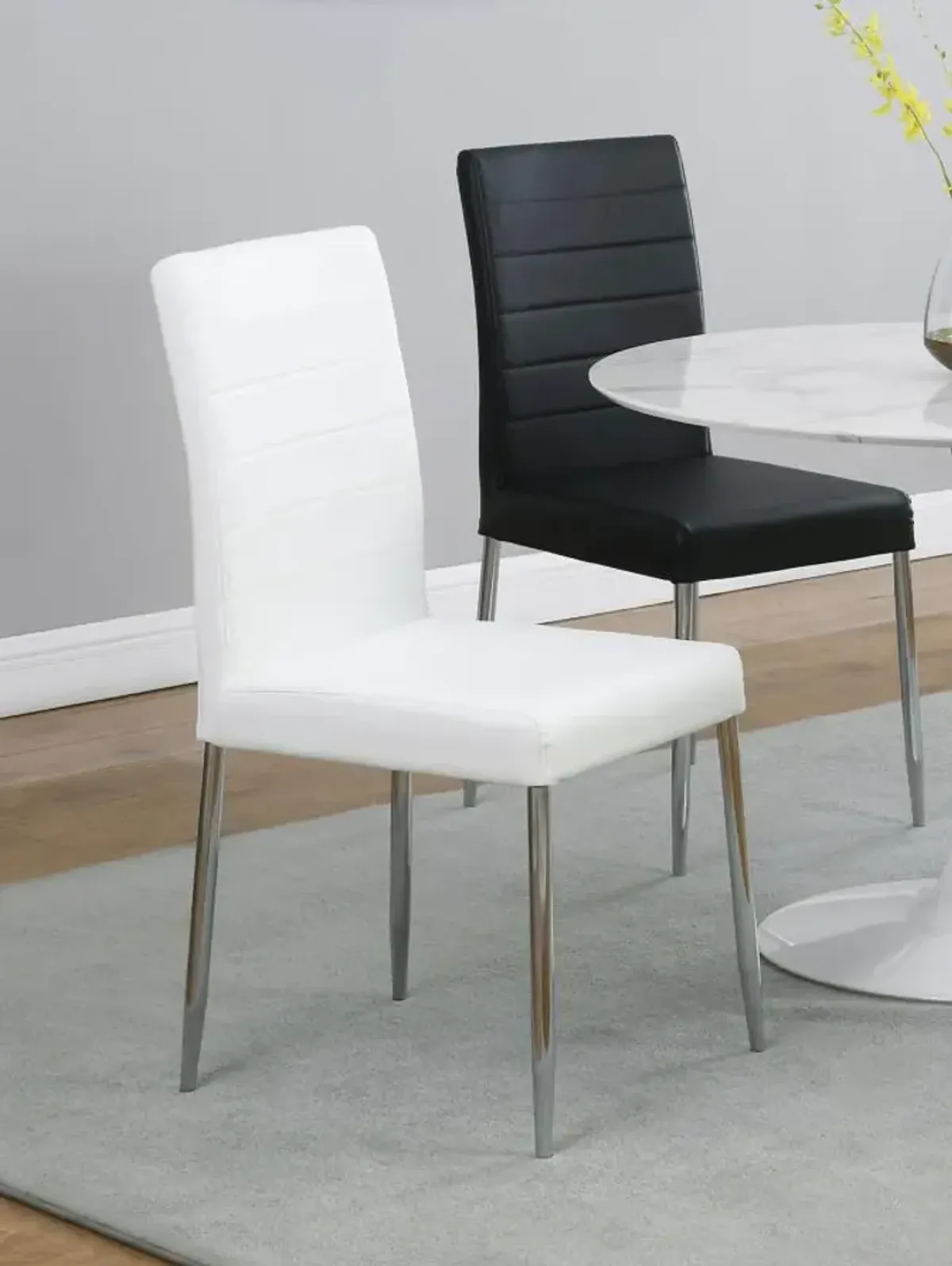 Maston Upholstered Dining Chairs White (Set of 4)