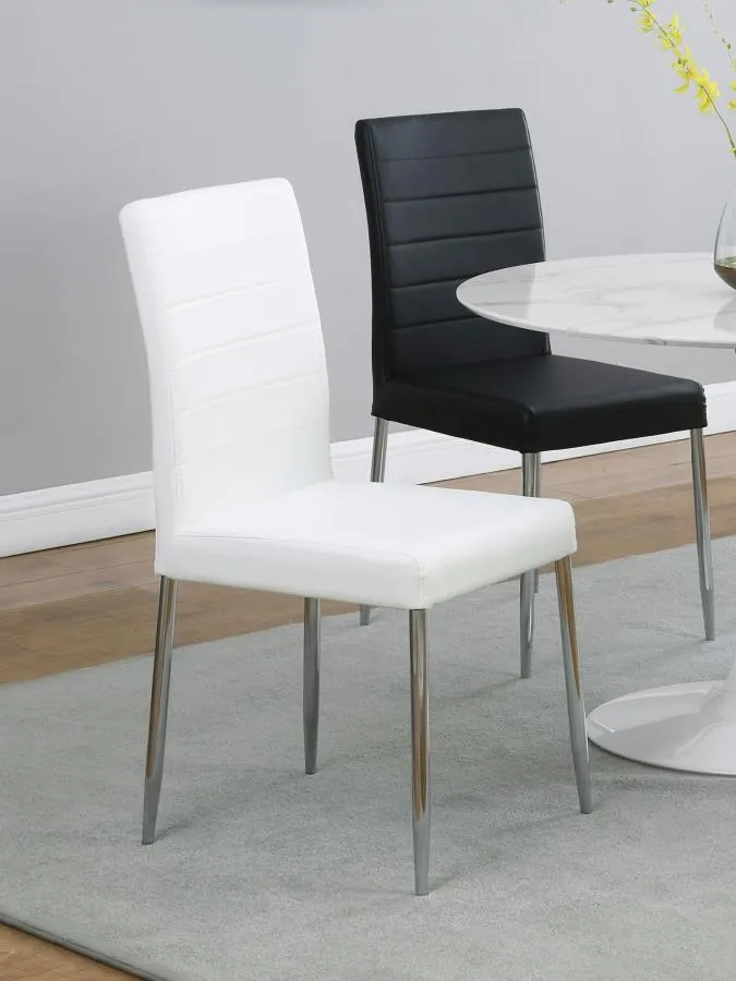 Maston Upholstered Dining Chairs White (Set of 4)