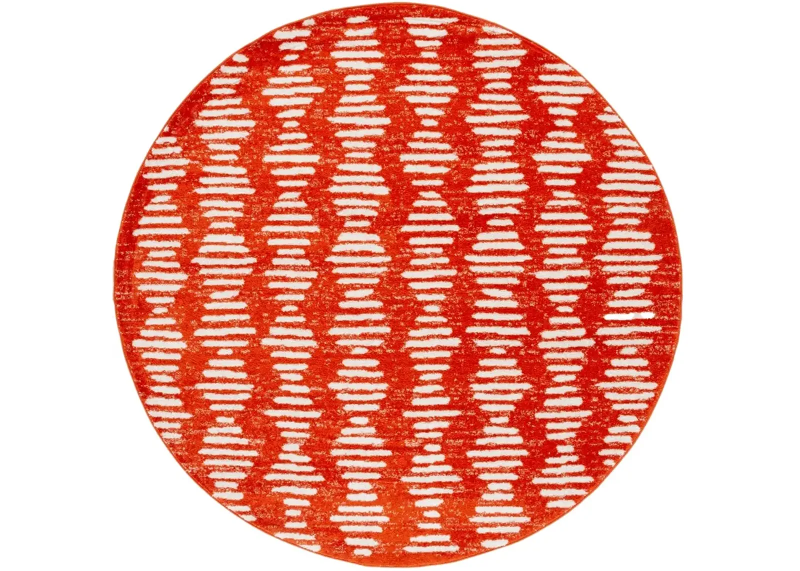 TULUM 644 RUST  6'-7' x 6'-7' Round Round Rug