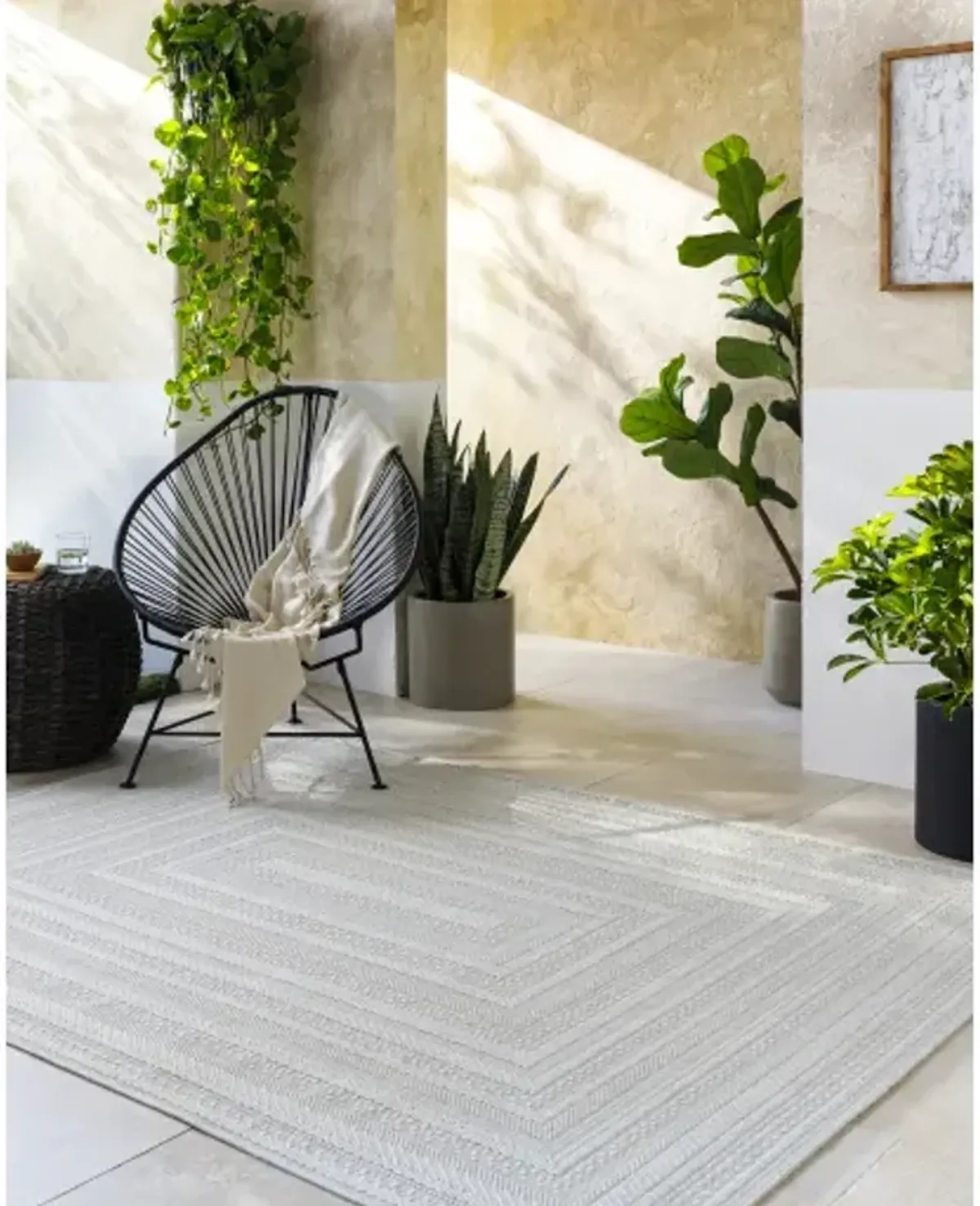 Sandra SDR-2305 5'3" x 7' Machine Woven Rug