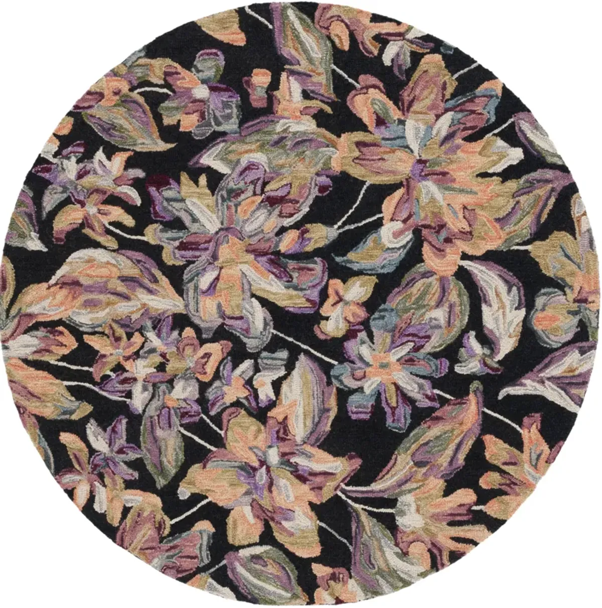 BLOSSOM Hand Tufted 6' x 6' Round area rug