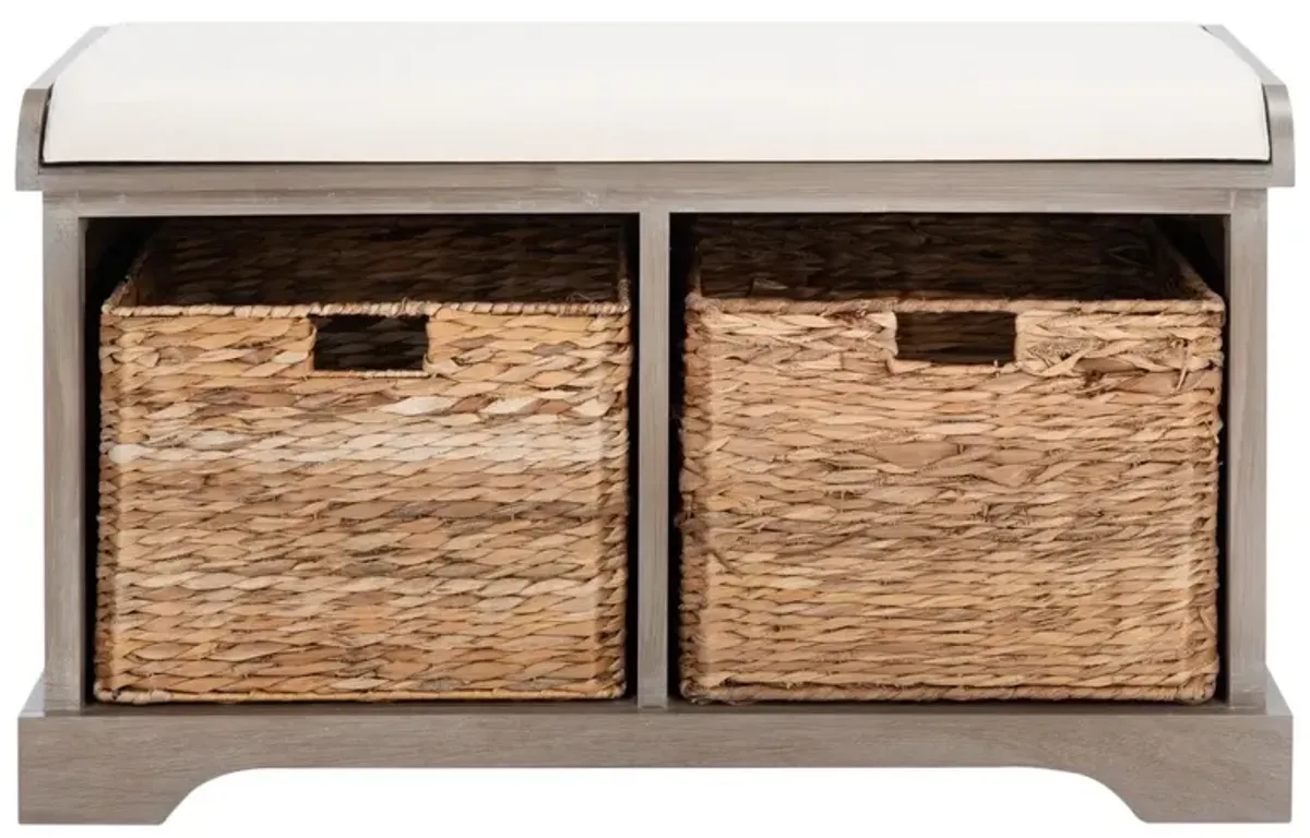 FREDDY WICKER STORAGE BENCH