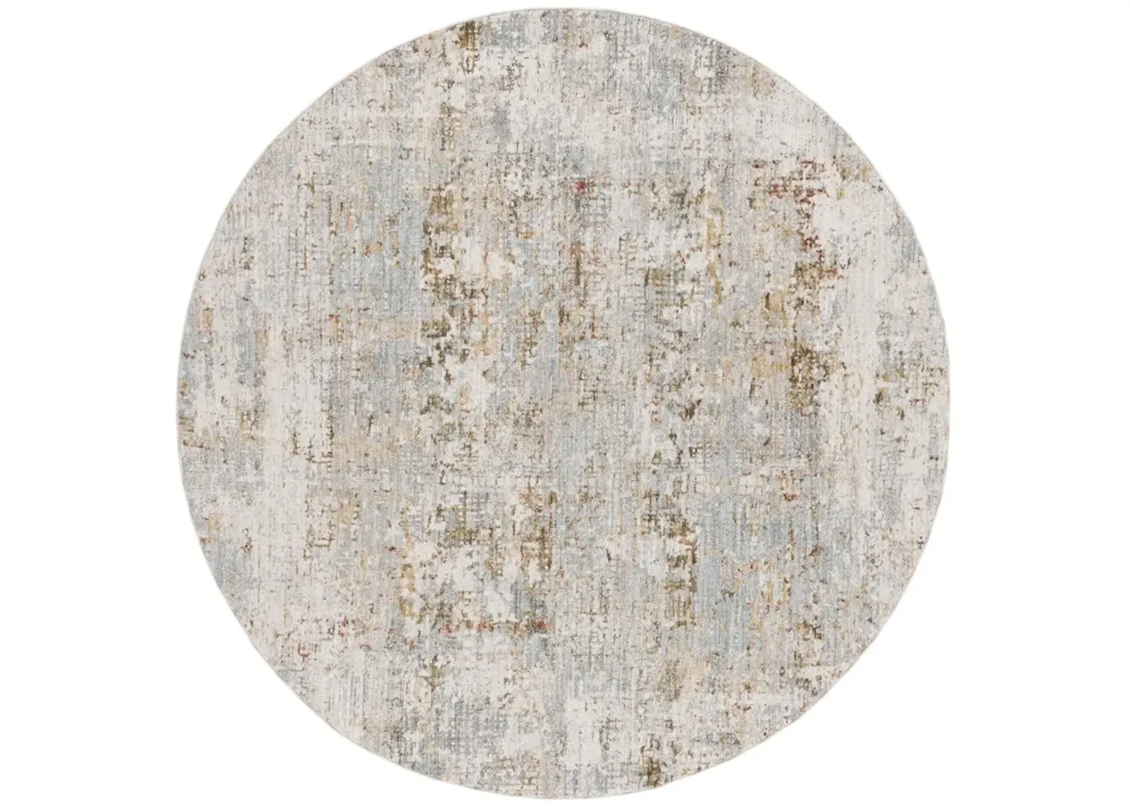 ADRIANNA 202 Blue 6'-7' X 6'-7' Round Round Rug