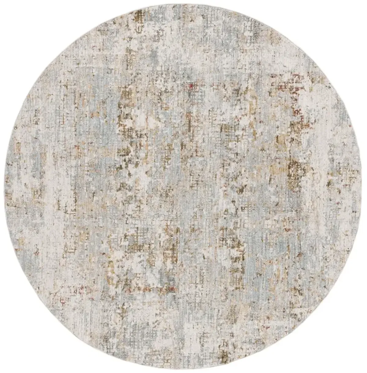 ADRIANNA 202 Blue 6'-7' X 6'-7' Round Round Rug