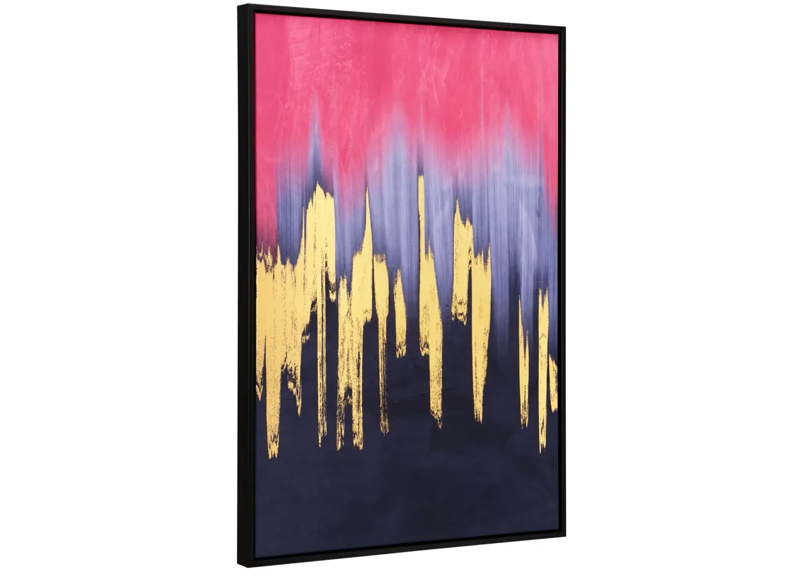 Sunset Wave Canvas Wall Art Multicolor