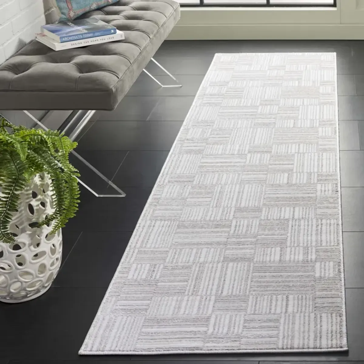 ORCHARD 214 IVORY  2'-2' x 8' Runner Rug